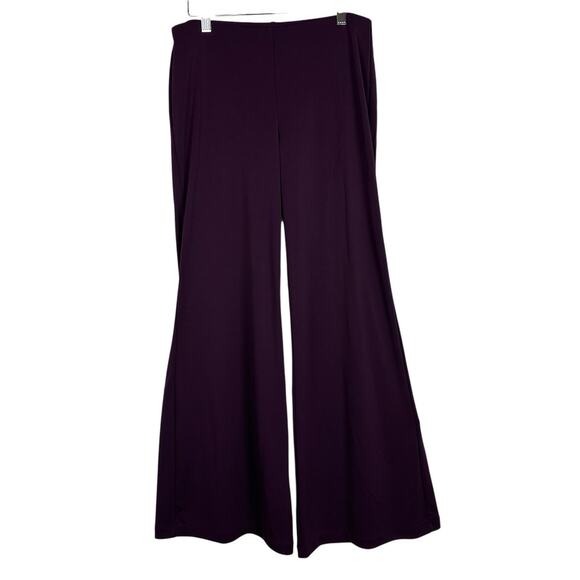 Vintage 90s Limited Pants Women Medium Purple Wide Leg Knit Boho Indie Grunge - Picture 1 of 11